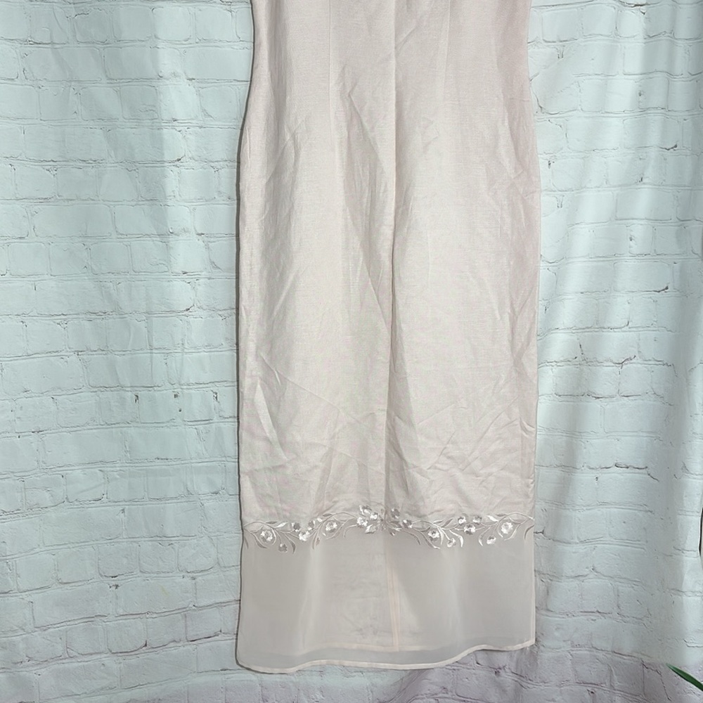 🌼 JESSICA HOWARD LINEN BLENDED PINK 2PIECE DRESS. SIZE 8 - Picture 4 of 12